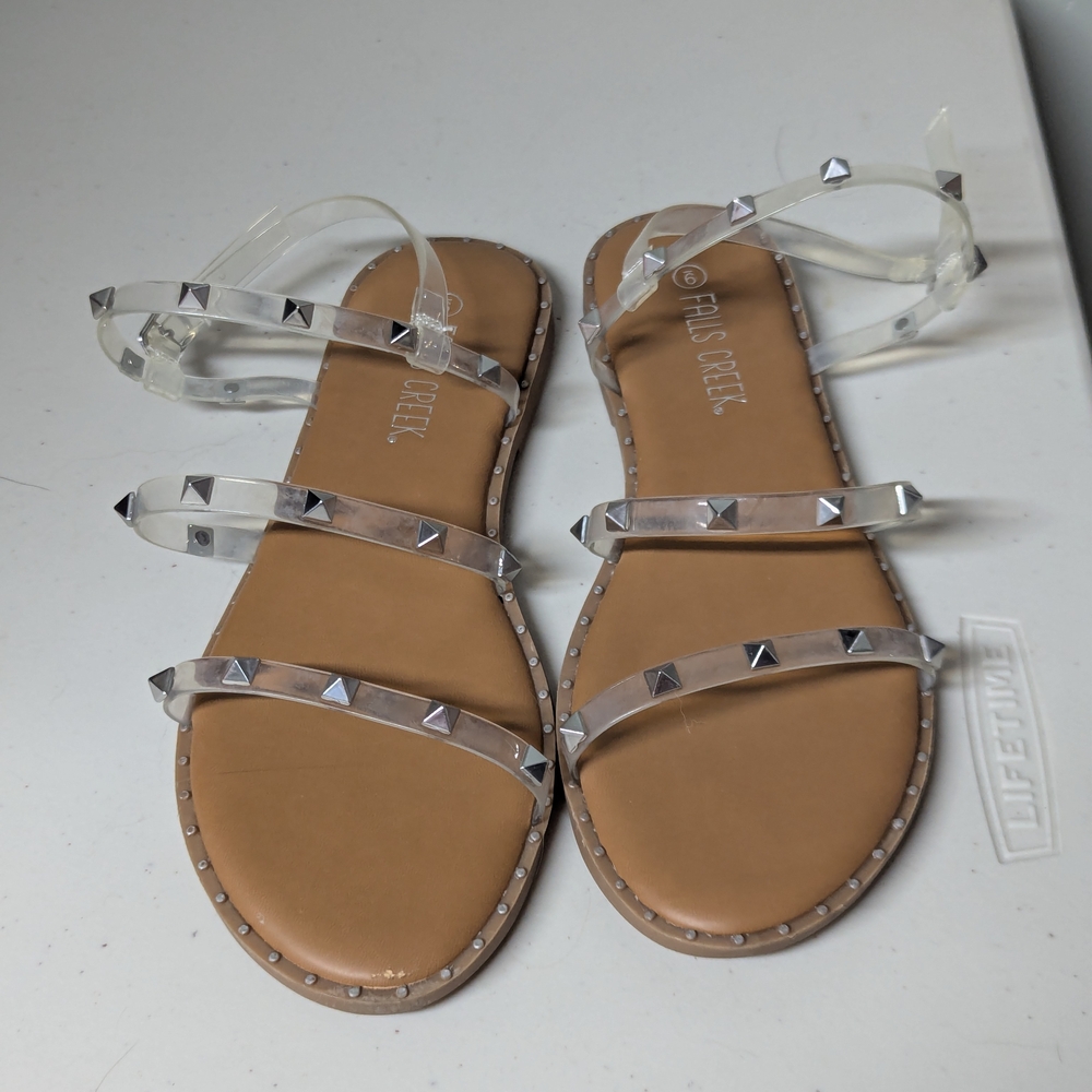 Circus by Sam Edelman Tan Sandals with Silver Accents